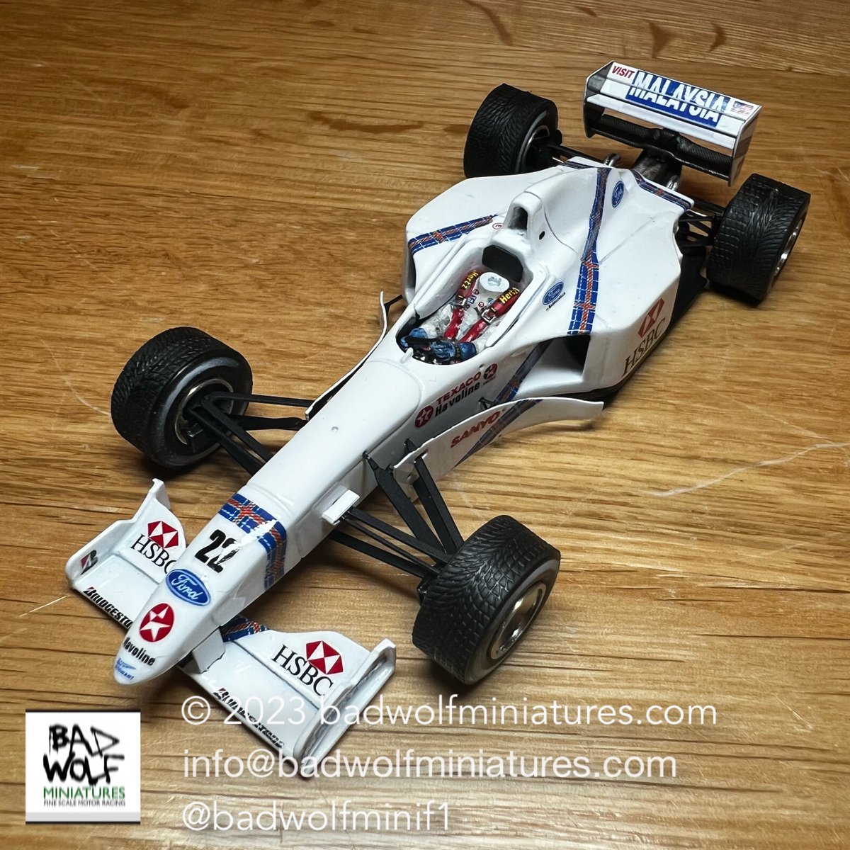 badwolfminif1's tweet photo. Work almost complete on the Stewart Ford SF1 #f1 #f1models #formula1 #modelmaking #43 #tameo #badwolfminiatures https://t.co/nusOpBFnJi