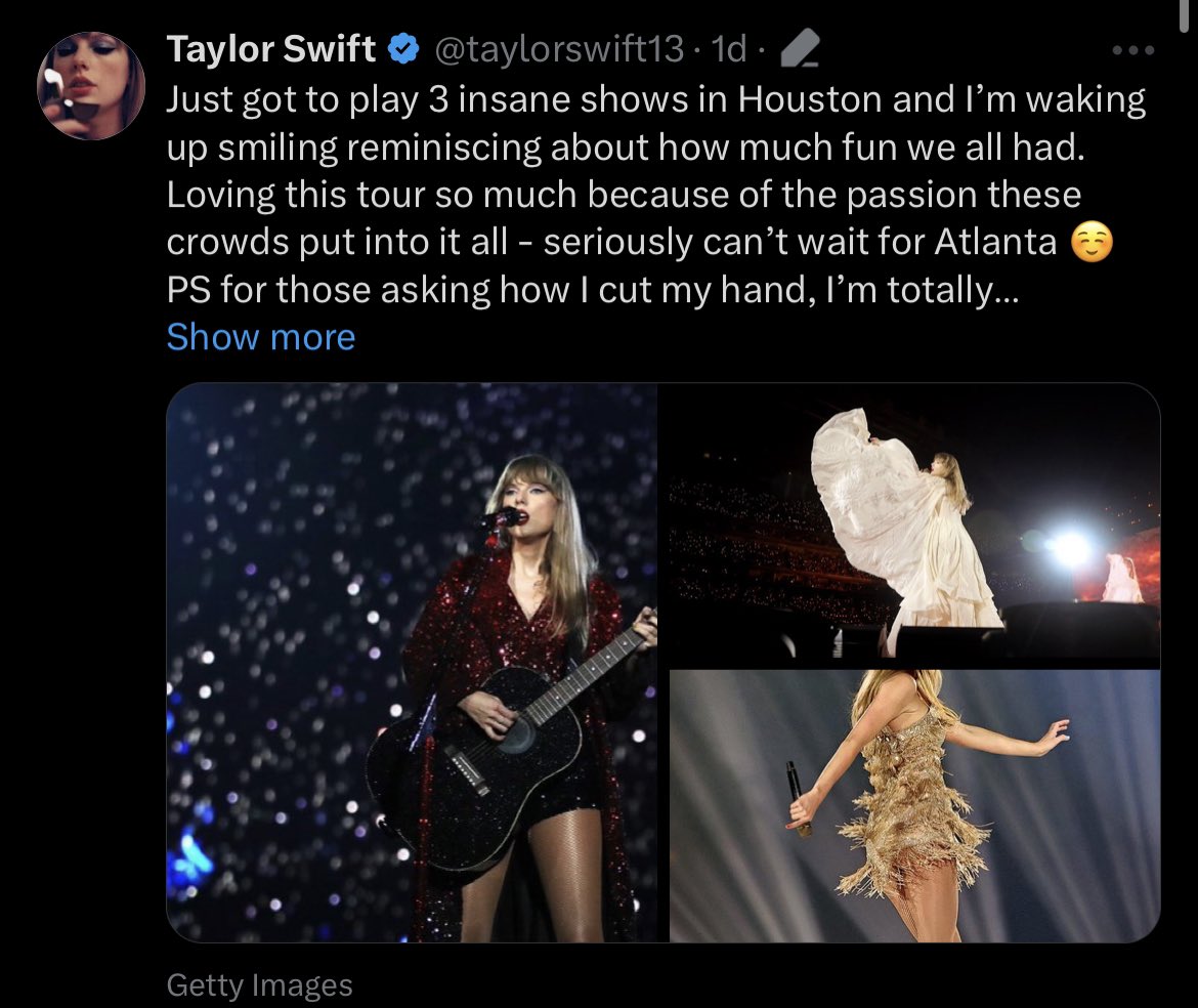 TSTheErasTour's tweet photo. Normal People see:                                  Swifties see: https://t.co/ZyekscV4mm