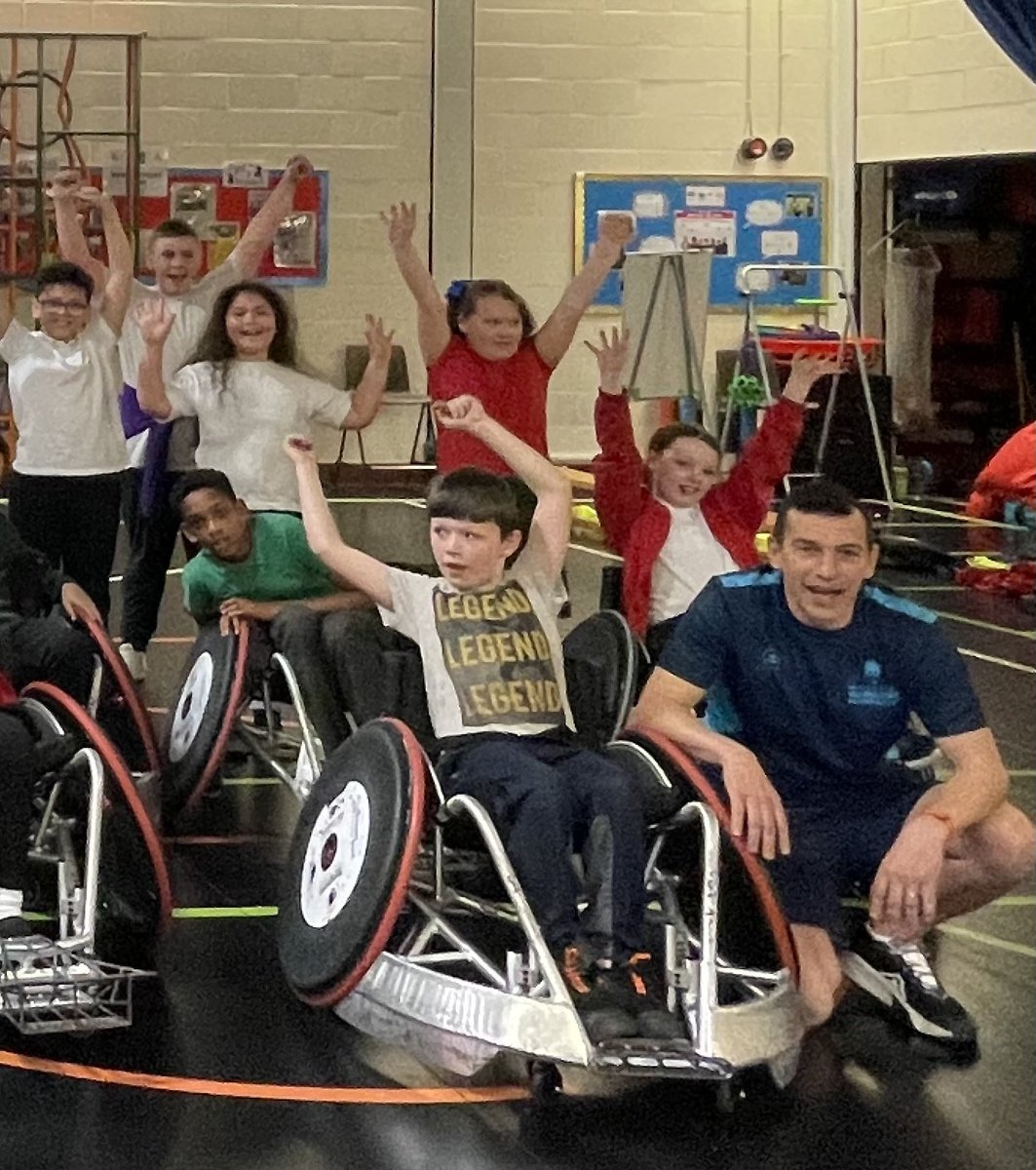 MrTElmes's tweet photo. @wilsonstuartsch leading on our final Global project event for this year. A massive Thankyou to @wittonlodge for use of their amazing venue, and the schools @storywoodschool, @StMargMaryRC and @Hawthorn_School as well as @WarriorsCF for leading some wheelchair Rugby 🏉 https://t.co/mxzEPrStNB