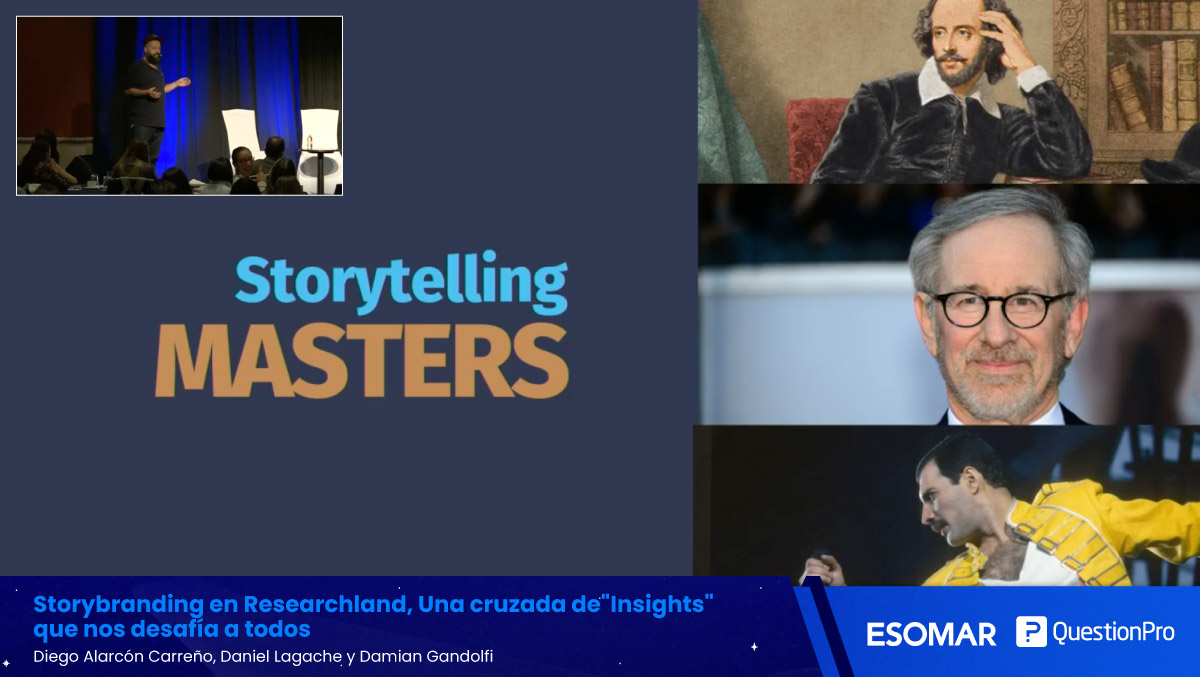 questionpro_es's tweet photo. En #ESOMARLATAM23, los speakers hablan sobre el perfil de los investigadores. Si bien la investigación se enfocó en obtener resultados, hoy debe haber una fusión. Al hacer investigación hay que considerar el contenido, el mensaje. El conocimiento que se genera tiene una audiencia https://t.co/eAJ5UePFFa