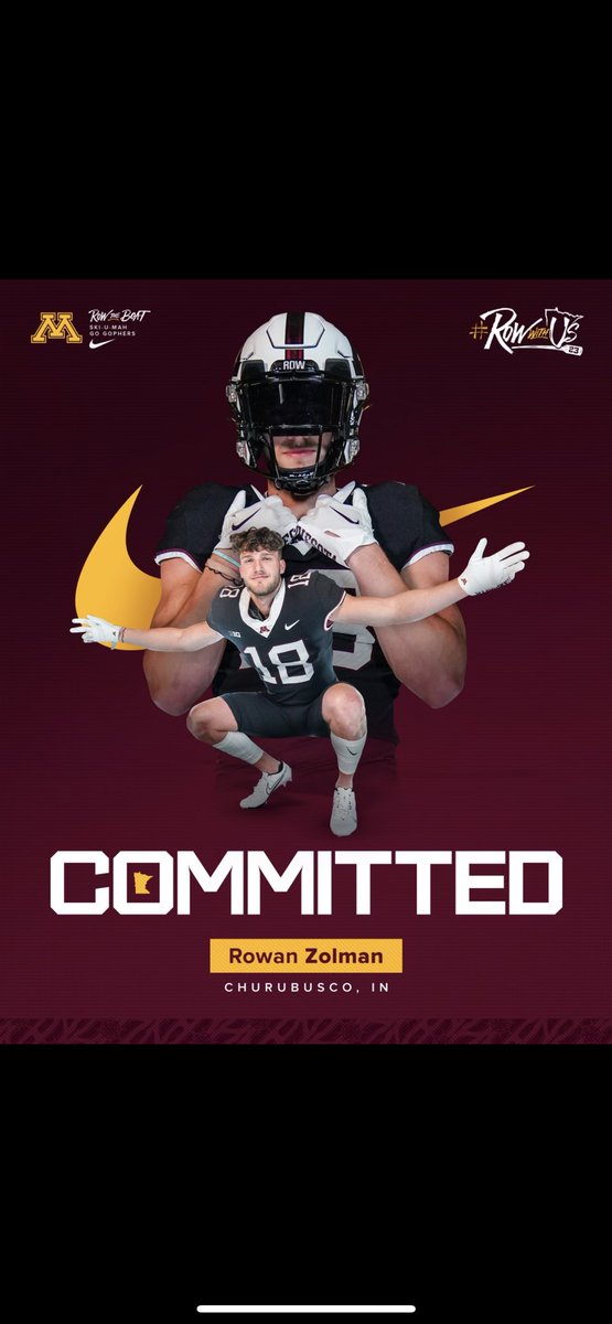Excited to announce my commitment to the university of Minnesota! Thank you @Coach_Fleck and @JoeS_Rossi for giving me the opportunity to continue my academic and athletic career! @TractionAp