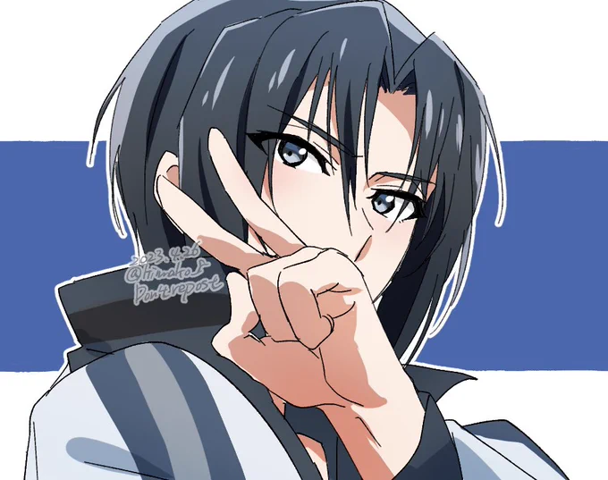 アイドルだからきっとやってくれると思って描いた一織くん 