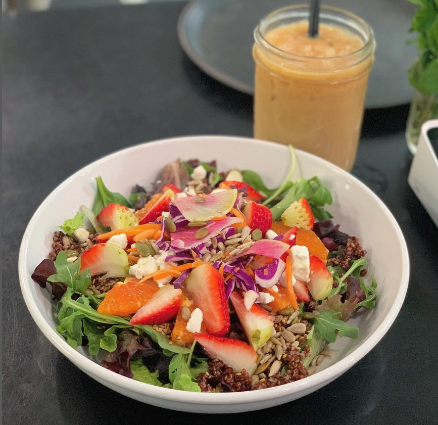 The beautiful weather is finally here making it the perfect time to try <a href="/thepresscafe/">Marshall Culp</a>'s new spring menu items 😎  

...I mean, how delicious does this strawberry citrus salad and honey mint latte look?! 😋
-
#supportlocal #eatlocal #pleasantonca #pleasantoneats #trivalleyeats