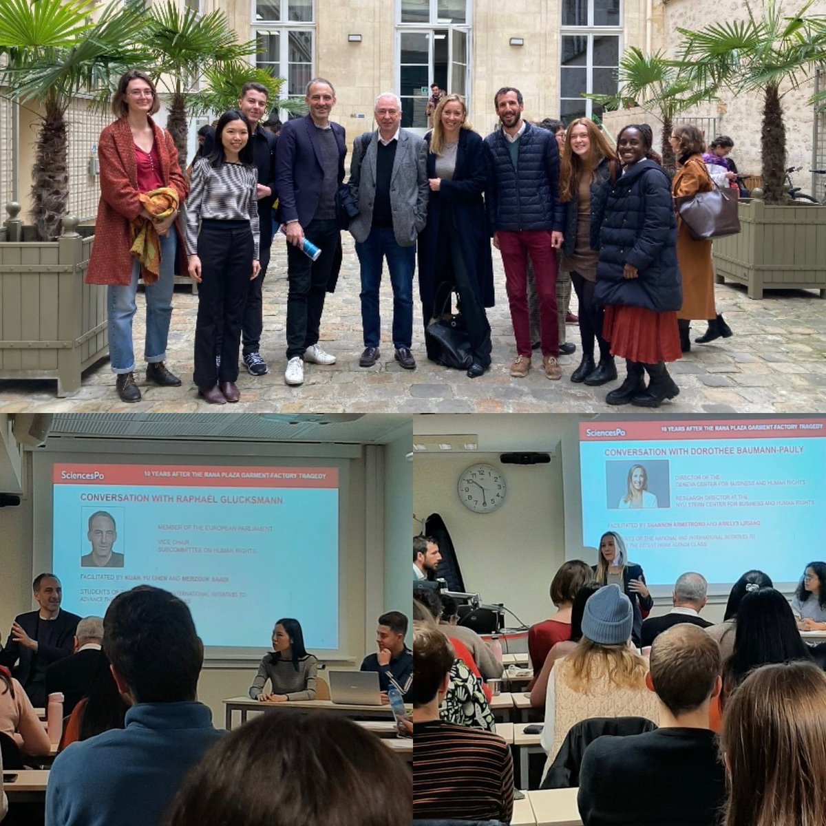 CoyerX's tweet photo. Students participated actively. It’s key that their generation of future decision makers be well aware and committed to defend human rights and dignity in the world of work.
The FR Government Delegation to the @ilo and to #G7 #G20 pays a great attention to invest in youth https://t.co/N8eMwwPJEO