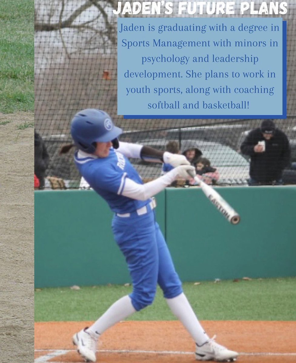 SENIOR SPOTLIGHT✨

Our second Senior Spotlight is Jaden Santoni! Congrats, Jaden! Thanks for all you've done for Rockhurst Softball! 

Senior day is this Saturday @ 12 &amp; 2! Come out to Loyola Park to support our AMAZING seniors!