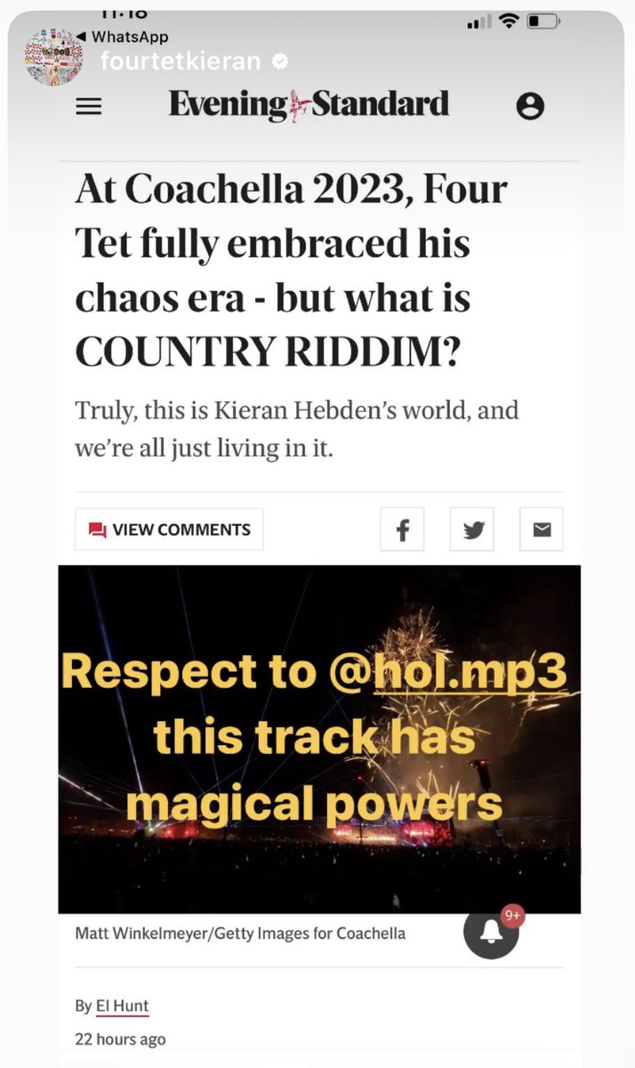 holdubz's tweet image. Wow just wow, big shout out to @FourTet you’re the man.