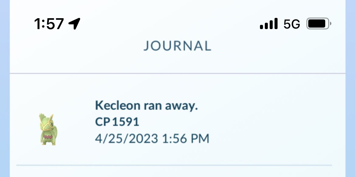 milieva13's tweet image. Number 4 didn’t want to stay after an #excellent ultra. How am I supposed to collect 10 for the #MasterResearch if they run?! #PokemonGO #CatchThemAll #Not #kecleon