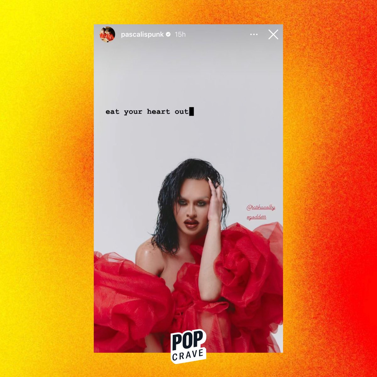 PopCrave's tweet photo. Pedro Pascal shows love to #DragRace Season 15 winner Sasha Colby in recent Instagram story. 💕 https://t.co/jaJMFi6Le2