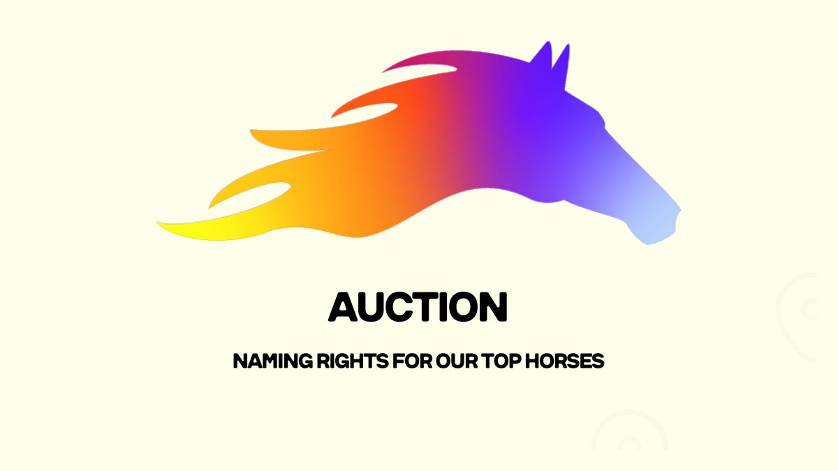 A little over a year ago, we started <a href="/DeStables_/">DeStables</a> to compete in <a href="/photofinishgame/">Photo Finish™ LIVE 🐎 Virtual Horse Racing</a> 

This week, we’re going live!  

We thought it would be fun to auction the naming rights for some of our top horses 🧵