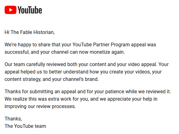 RustInDirt's tweet photo. Got monetization back! Definitely a crazy series of events, to say the least... https://t.co/uH8I9t42HS