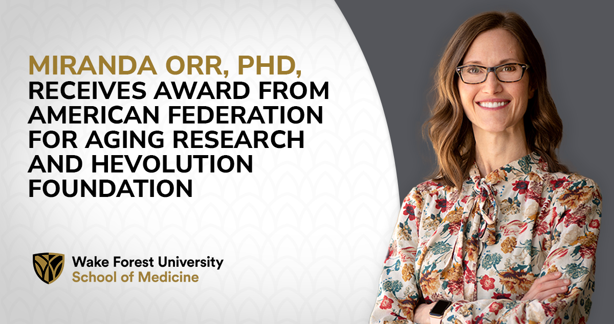 Congratulations to Miranda Orr, PhD (@Orr_Lab) who has been honored with the inaugural Hevolution/American Federation for Aging Research New Investigator Awards in Aging Biology and Geroscience Research by the @AFARorg and @hevolution_f. Learn More. ➡️ fal.cn/3xI6B