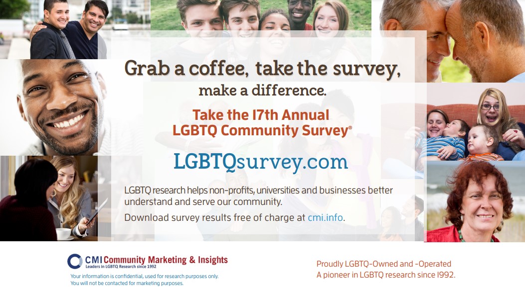 WatermarkOnline's tweet photo. Want to help out the LGBTQ+ community and get the chance to win a $100 e-card? All you have to do is take part in the 17th annual LGBTQ Community Survey: https://t.co/4uDTkYkh48 https://t.co/K8duwJH1ci