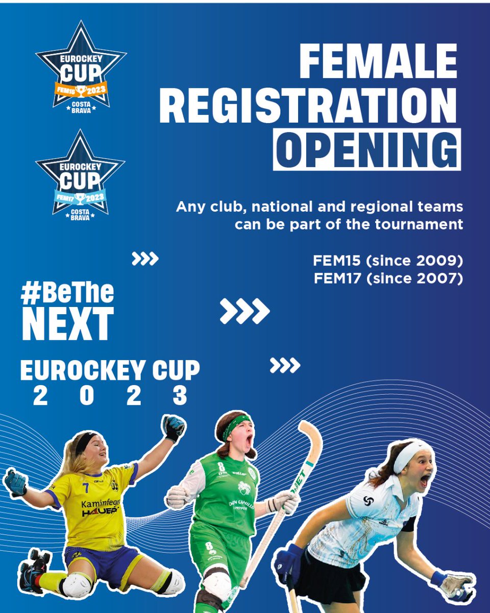 EurockeyCup's tweet photo. 𝐋’𝐄𝐔𝐑𝐎𝐂𝐊𝐄𝐘 𝐂𝐎𝐌𝐄𝐍𝐂̧𝐀 𝐀𝐐𝐔𝐈́ 𝐈 𝐀𝐑𝐀! 👊

Si ets un equip FEM17 o FEM15, 𝗷𝗮 𝗽𝗼𝘁𝘀 𝗶𝗻𝘀𝗰𝗿𝗶𝘂𝗿𝗲’𝘁 a l’#EurockeyCup 2023!

Torneig obert a tots els equips femenins! ⭐️

REGISTRA'T AQUÍ 👉 https://t.co/ICATuvIR3X

#BeTheNext #EurockeyCup https://t.co/0mhkfgmIBs