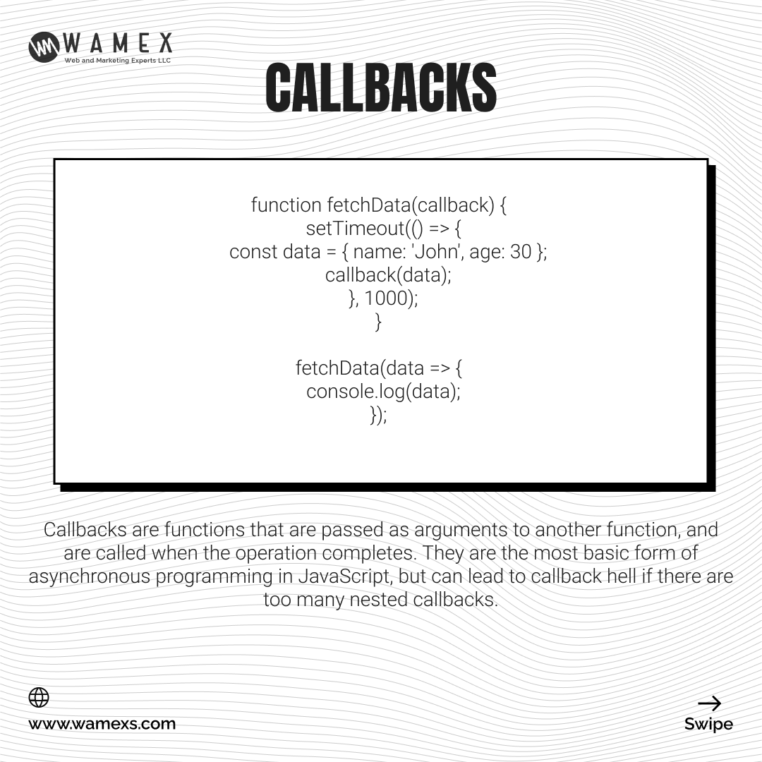 WebMarketingEx4's tweet image. Unlocking the Power of Asynchronous Programming in JavaScript.
#JavaScript #AsynchronousProgramming #AsyncProgramming #WebDevelopment #FrontendDevelopment #CodingTips #ProgrammingLanguages #AsyncAwait #EventLoop #Callbacks #Promises #NodeJS #AsyncJS #JSDeveloper #JSCommunity