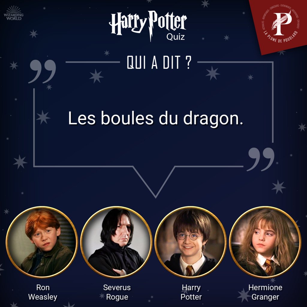 LaPlumePoudlard's tweet photo. [Harry Potter Quiz - Qui a dit ?]

Quel personnage à dit la phrase dans l'image ? 
Pour jouer, rien de plus simple, sélectionnez l'icône de réaction correspondante à la réponse.

Rendez-vous dans quelques minutes pour découvrir la réponse !

#HarryPotter #QuiADit #Quiz #JKRo… https://t.co/OAholmcL46