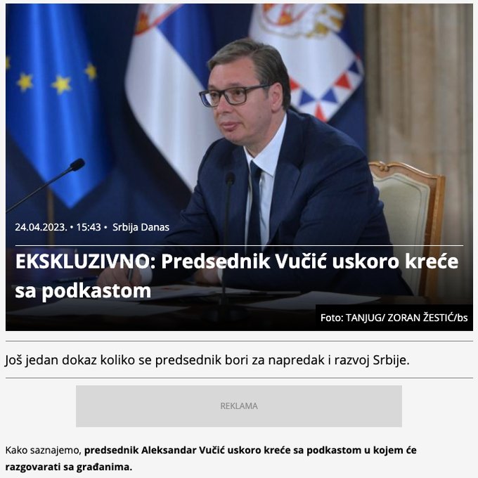 Bori se za napredak i razvoj Srbije ~podkastom~