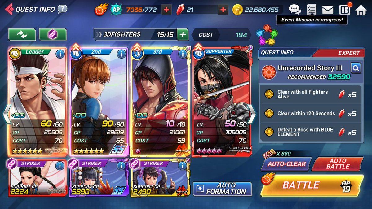 Azulla_00's tweet photo. Got them. Definitely (not) a KOF game, hehehe. 😁

#VF5FS #DOA6 #Tekken7 #SC6 https://t.co/m3jvfGTH2N