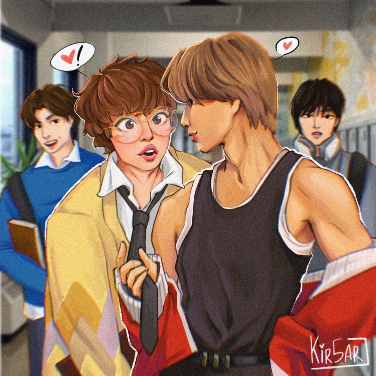 suny_nun's tweet photo. minsung college au ~📓

#skz #skzfanart #StrayKids #straykidsfanart #LEEKNOW #HAN #minsung https://t.co/S2PW8RMHzv