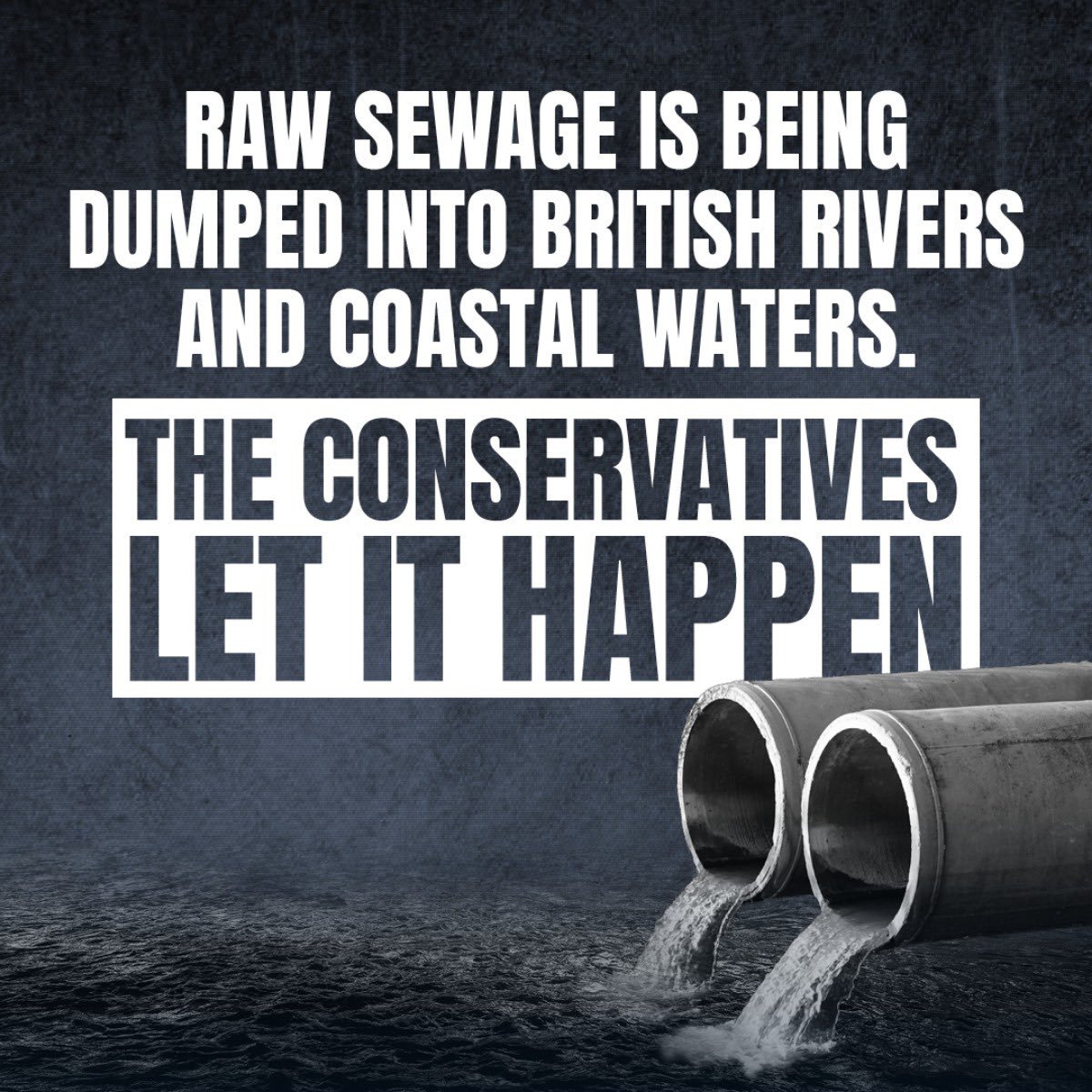 Erewash's own MP, alongside her Conservative colleagues, pulled some dirty politics today to stop Labour’s plan to end the #TorySewageScandal.

Removing the substance of the motion, they have failed to address sewage pollution again.

It's as grim as the Golden Brook in a storm.