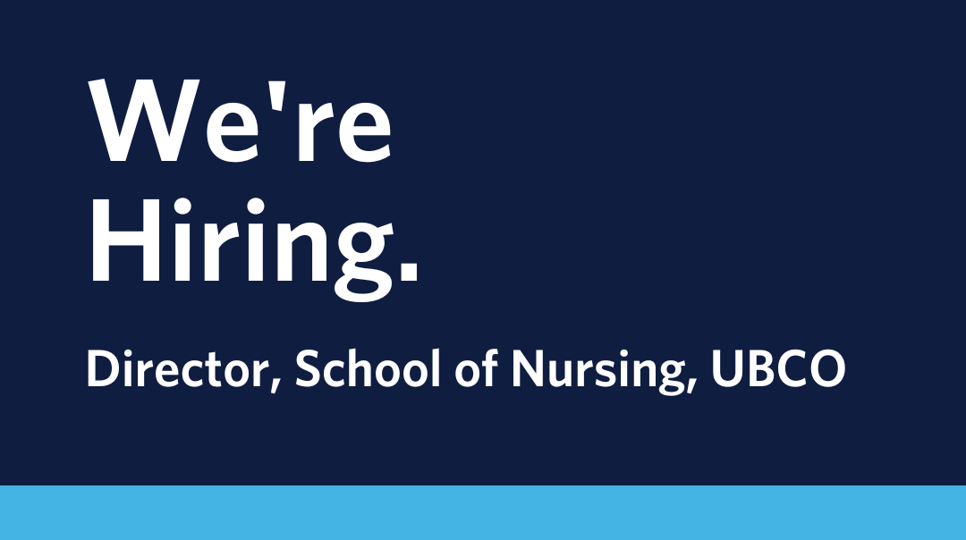 The School of Nursing at UBCO invites applications for the next Director of the School. 

Don't miss this opportunity to take on a leadership role at one of the world’s top universities at a smaller, growing campus with excellent community engagement. 
candidates.perrettlaver.com/vacancies/3548…