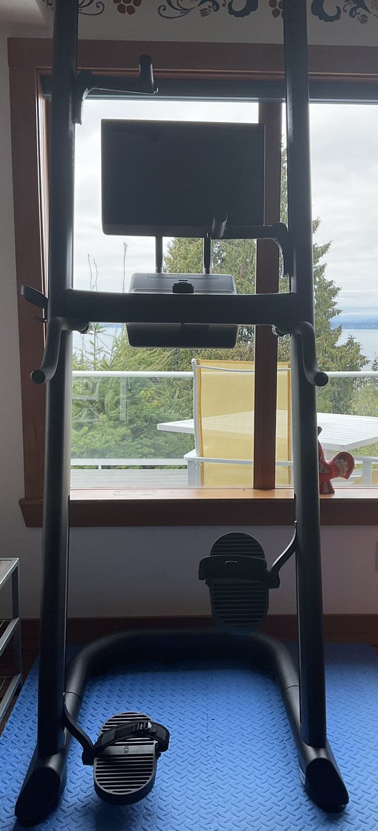 selshult's tweet photo. This BIG BAD BOY is now a part of my regular routine, plus twenty five minutes of stretching.muscle strengthening and an hour long hike with 800 feet elevation gain on a rough trail with the dogs. Getting in shape. #adogsdevotion #fitness #cardio #stretching #health #healthylife https://t.co/raKc7pXmL6