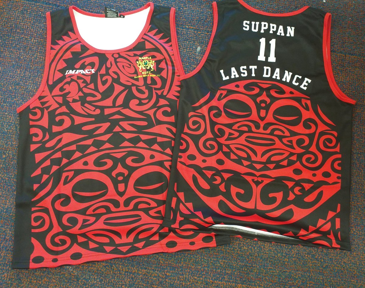 Fantastic new bespoke vests going to <a href="/MARPLERUGBYCLUB/">MARPLE RUGBY CLUB</a> for the <a href="/MajorcaBeachRug/">Majorca Beach Rugby</a> tour from <a href="/ImpactRugbyUK/">Impact Rugby UK</a> <a href="/CEOImpactRugby/">CEO</a> #onlyimpact