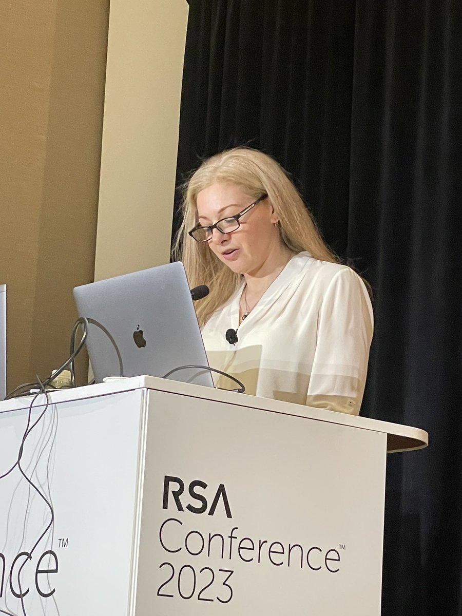 tsgiles's tweet photo. Listening to @jamietarabay at #RSA2023 live reading of the first episode of the #foundering podcast on John McAfee. https://t.co/3n8ijzvEZR