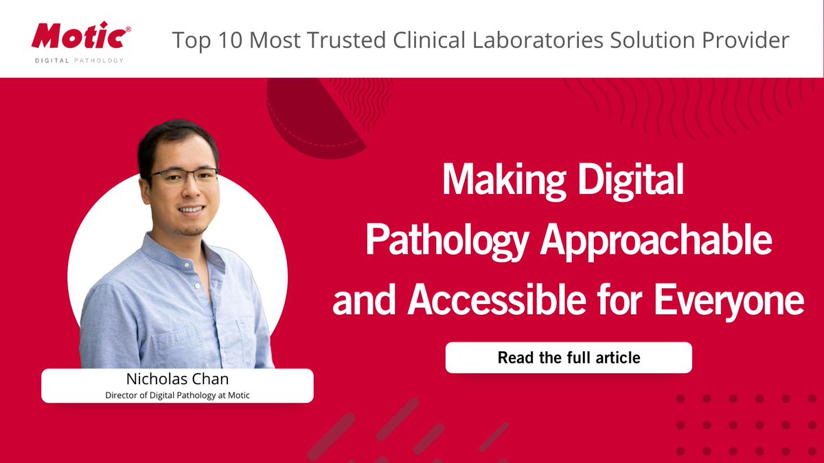 Motic Digital Pathology was awarded #Top10 Most Trusted Laboratory Solutions Providers!

If you'd like to learn more about our journey and our company's mission, click the link down below to read more.

bit.ly/44e2oZs
