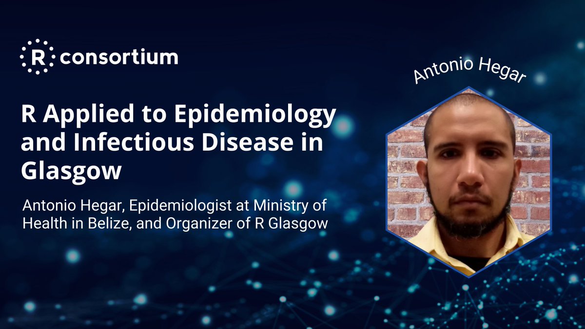Antonio Hegar, Epidemiologist and Organizer of the <a href="/TeamRGlasgow/">R Glasgow</a>, shares his efforts in bringing an R community to Glasgow. Antonio discusses his work as an #epidemiologist &amp; health data work with the Ministry of Health in Belize. #Rstats #Rprogramming | ➡️r-consortium.org/blog/2023/04/2…