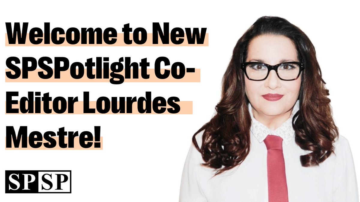 Please join us in welcoming Lourdes Mestre, the newest Co-Editor of SPSPotlight - SPSP's student newsletter. Lourdes, a first-year graduate student at @DrexelMedicine, is particularly interested in studying technology addiction.

Get to know Lourdes here: ow.ly/XHpR50NRt58