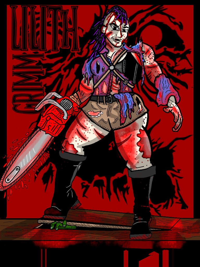 New shirt design coming soon to prowrestlingtees.com/lilithgrimm 

Design by @BMF_BrooMak