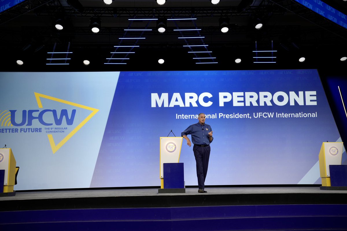 UFCWCanada's tweet photo. “United today, tomorrow,and everyday forward. That is the mission for the greatest union that will ever exist - @UFCW” - @Marc_Perrone 

#UFCW23 https://t.co/9JOdH4SFqa