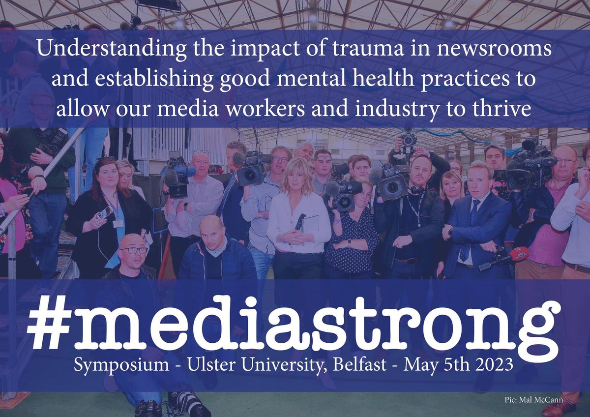 Journalism at Ulster (@ulsterjournos) on Twitter photo Northern Ireland journalists, please share this event. Weโre bringing experts in media/health to <a href="/UlsterUni/">Ulster University</a>, Belfast for a conversation around newsroom mental health. This impacts you. Share with colleagues, editor, newsroom boss.
Book your free place๐
eventbrite.com/e/mediastrong-โฆ Northern Ireland journalists, please share this event. Weโre bringing experts in media/health to <a href="/UlsterUni/">Ulster University</a>, Belfast for a conversation around newsroom mental health. This impacts you. Share with colleagues, editor, newsroom boss.
Book your free place๐
eventbrite.com/e/mediastrong-โฆ