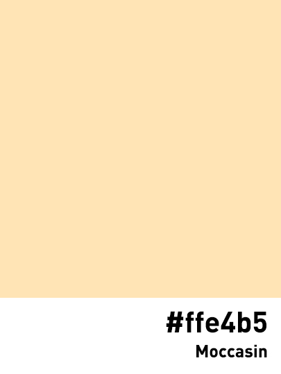 CodesColor's tweet photo. #ffe4b5 #moccasin.jpg https://t.co/ztuBQBAIOM
