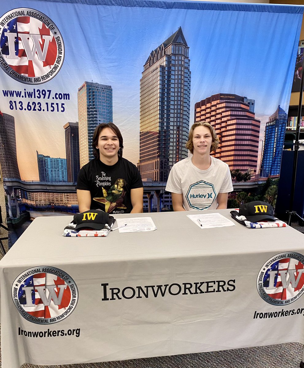 Congratulations to Alex and Christian who signed with ironworkers! We are so proud of them! <a href="/TheCoyoteWay/">CypressCreek</a> <a href="/TheIronworkers/">Iron Workers Union</a>