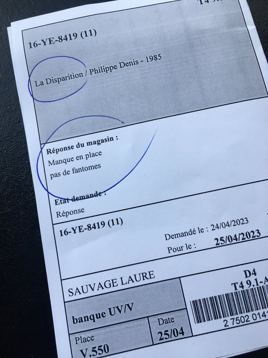 Labsauvage's tweet photo. Troublante réponse de la BnF… https://t.co/P8k0bf1DSD