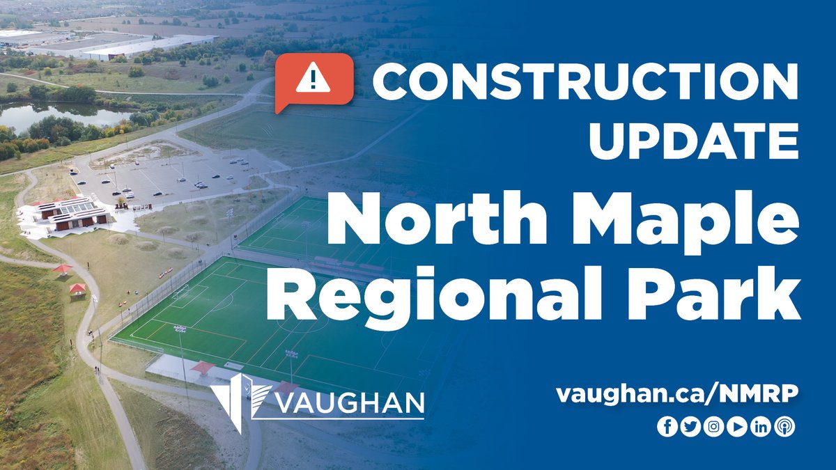 North Maple Regional Park is the City’s biggest park project to date – and work to transform it is underway! The next phase of construction, including environmental restoration and prepping the ground for future facilities, has begun. Learn more at vaughan.ca/NMRP