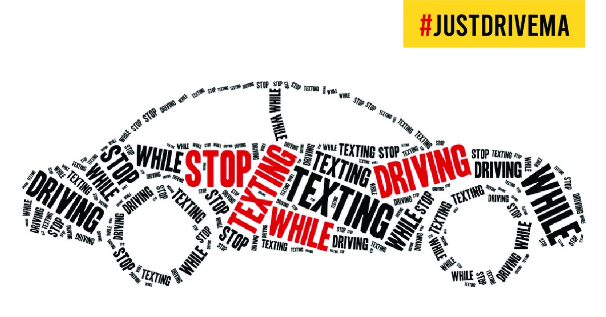 Let's work together to end distracted driving! 
#JustDriveMA
