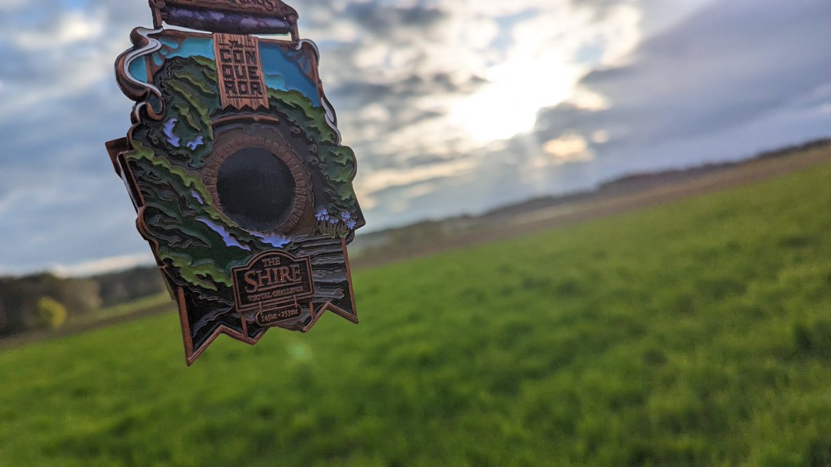DrKeyP's tweet photo. We did it. #Jogging together for 233 km 🏅 from the Shire to Bree. 
#TheConquerorChallenge

@Lyztra_Art @DrKeyP We'll bring the Ring to Mordor. https://t.co/uKm9U8QUDY