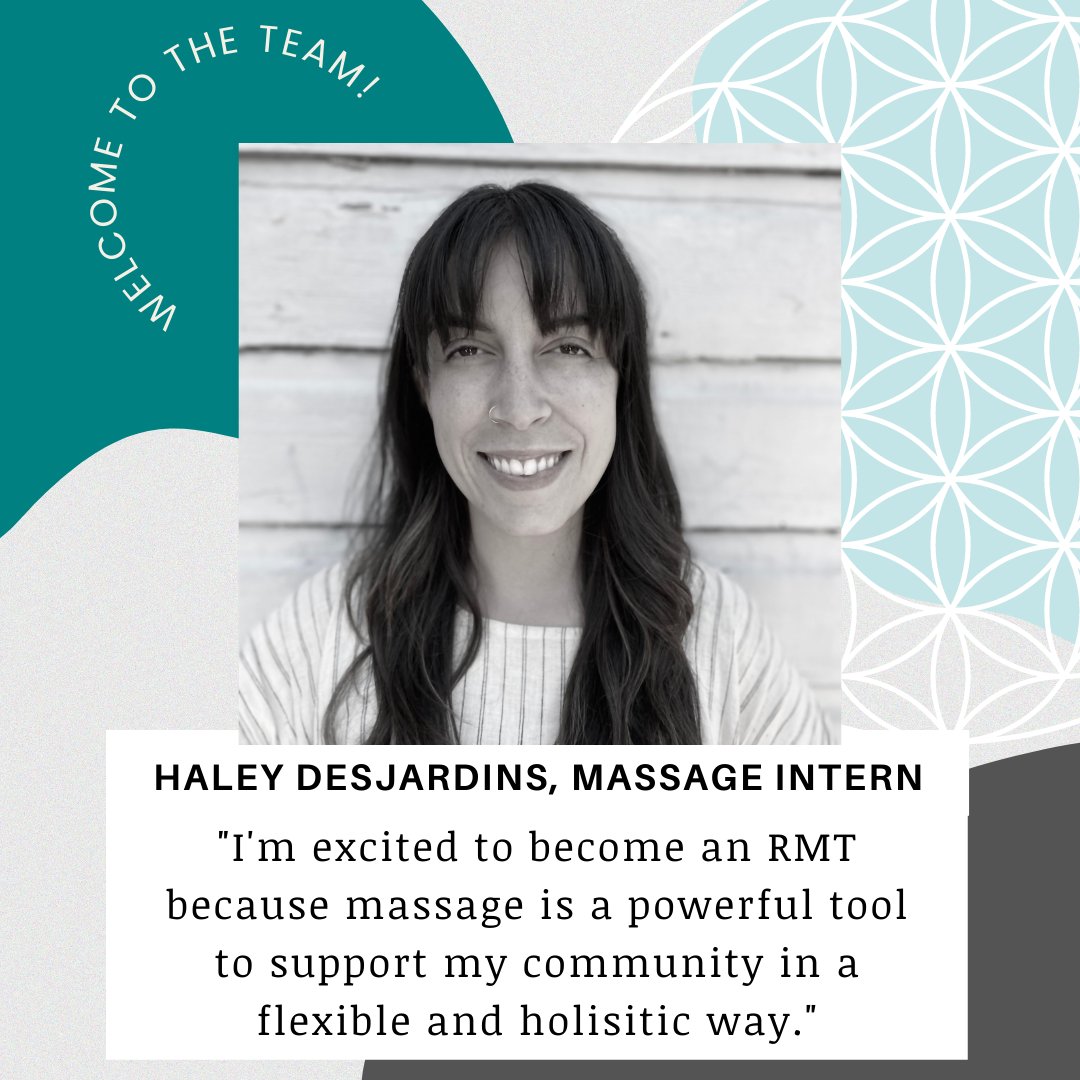 RemedyWellness1's tweet photo. Haley Desjardin is a student at the WCCMT, studying to become an RMT! She is participating in our Intern Program and offering non-registered massage at a discounted rate. https://t.co/ECTRKk4a8n