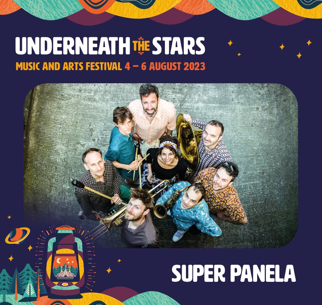 Oo are you ready for this!?... 😱 From Toulouse, France, the vibrant @SuperPanela inspired by Afro-Caribbean percussion, the tropical party sounds of Cumbia & Salsa, & the great tropical orchestras of the 50’s will be partying/playing on the Sunday of our fest! 🥳💃🕺 #UTSf2023