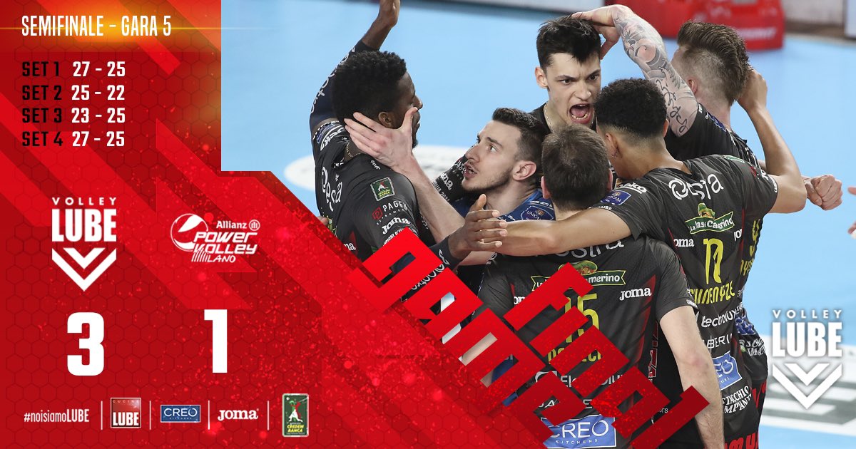 FINAL RESULT‼️

#noisiamolube #campioniditalia  #civitanovamarche #volleyball #cheplayoff #superlega #credembanca #cucinelube #creokitchens