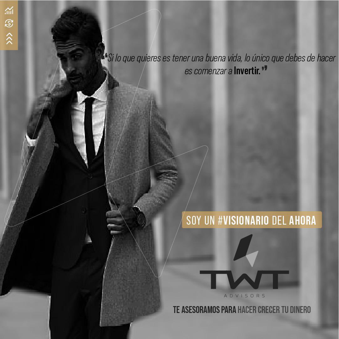 TWTAdvisors's tweet photo. Toda persona que haya invertido desde joven ha tenido éxito. Si comienzas a hacerlo ahora también podrás ahorrarte dinero, problemas y brillar con un buen futuro. 

TWT Advisors te asesora para hacer crecer tu dinero. 

#SOYUNVISIONARIODELAHORA https://t.co/HymJsMlaWQ