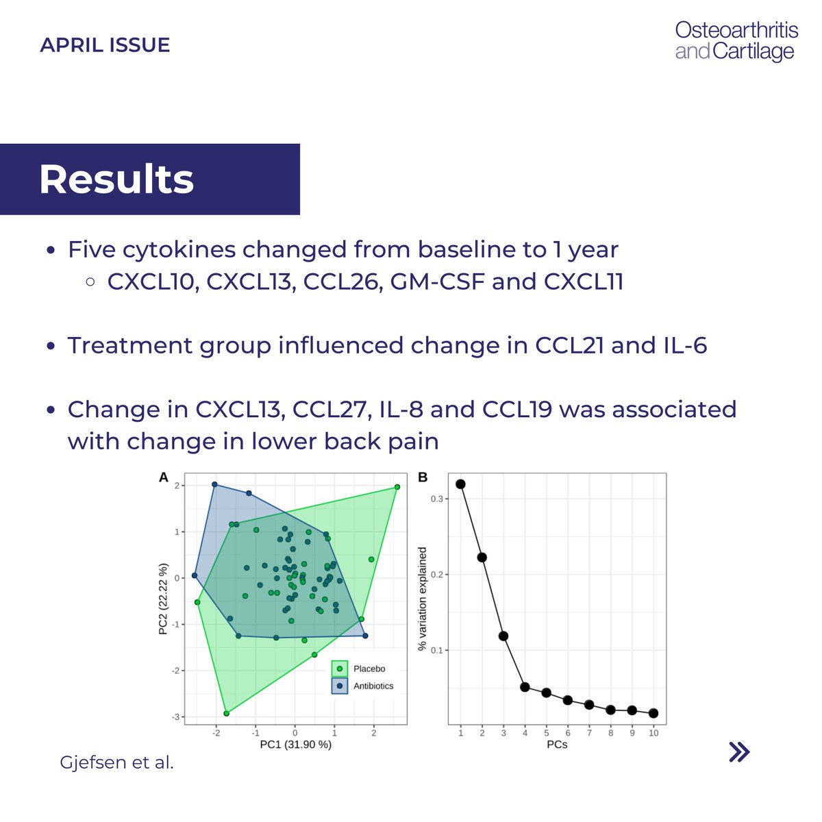 RESULTS: Five cytokines changed from baseline -> one year. CCL21 and IL-6 were modulated by Amoxicillin. Lower back pain modulated levels of four serum cytokines 🤒