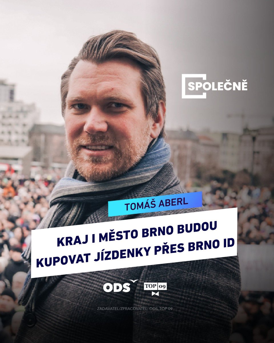 TOP09Brno's tweet photo. Šetříme peníze a zjednodušujeme prodej jízdenek v rámci Brna a JMK. Kraj a @brnomycity budou sdílet jednotné řešení pro prodej jízdenek přes ozkoušené Brno ID díky práci našeho radního pro IT Tomáše Aberla. https://t.co/asRwlZFV1N