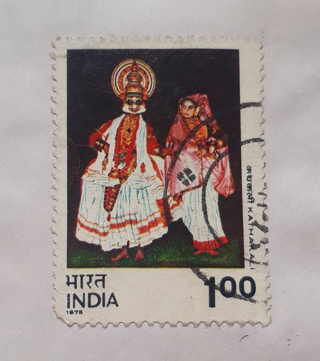 shreecoinsind's tweet photo. COMMEMORATIVE POSTAGE STAMP ON – #DANCESOFINDIA #KATHAKALI – ISSUED BY POSTAL DEPARTMENT India
DATE OF ISSUE : 20/10/75
DENOMINATION : 100Paise
#Philatelic #Philately #StampCollection #StampCollector #StampCollecting #RareStamps #vintagestamp https://t.co/glD54lvM2V