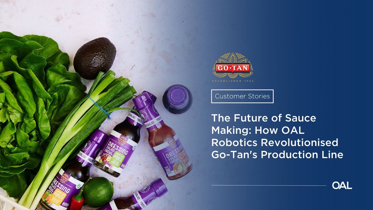 OALgroup's tweet image. Saucing up your life with robots? @GoTan_NL did it! 🤖
With APRIL™ Robotic Chef, they achieved consistent, delicious sauces and increased production efficiency.
Learn how Go-Tan spiced up their production process at oalgroup.com/case-study/go-…
#roboticsautomation #sustainability