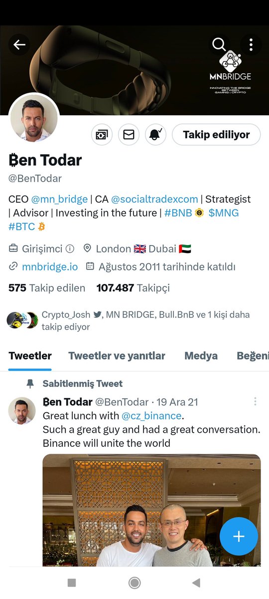 Önce #mng tokeni Türklerin başına yıktı şimdi #mnb tokeni on satisini yapacak hiç bir Türk tuzağa düşmesin <a href="/MN_BRIDGE/">MN BRIDGE</a> sayfası bu arkadaşlar Türklerden bir admin çok can yakiyor proje ortağı