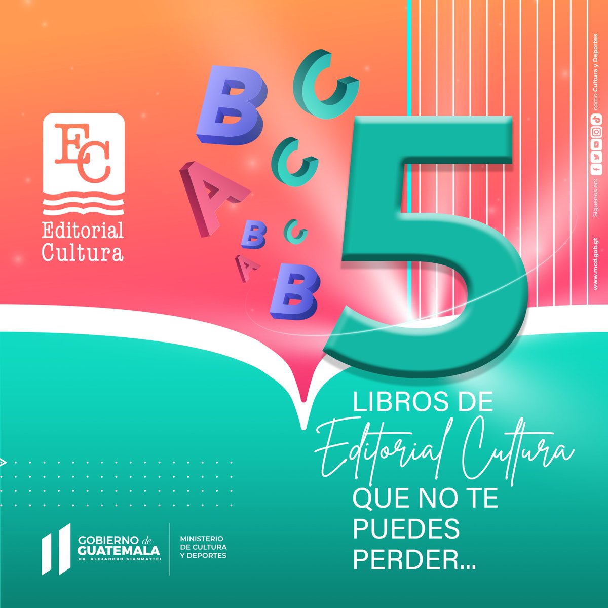 EditCultura's tweet photo. Únete a Editorial Cultura en la celebración del #DiaInternacionalDelLibro leyendo a Víctor Muñoz a través de siete cuentos para reír, imaginar y en especial para disfrutar. Encuéntralo en nuestra sala de ventas. «No dejes para mañana lo que puedas leer hoy». 

#CulturaGUATE https://t.co/LALqy1zrqC