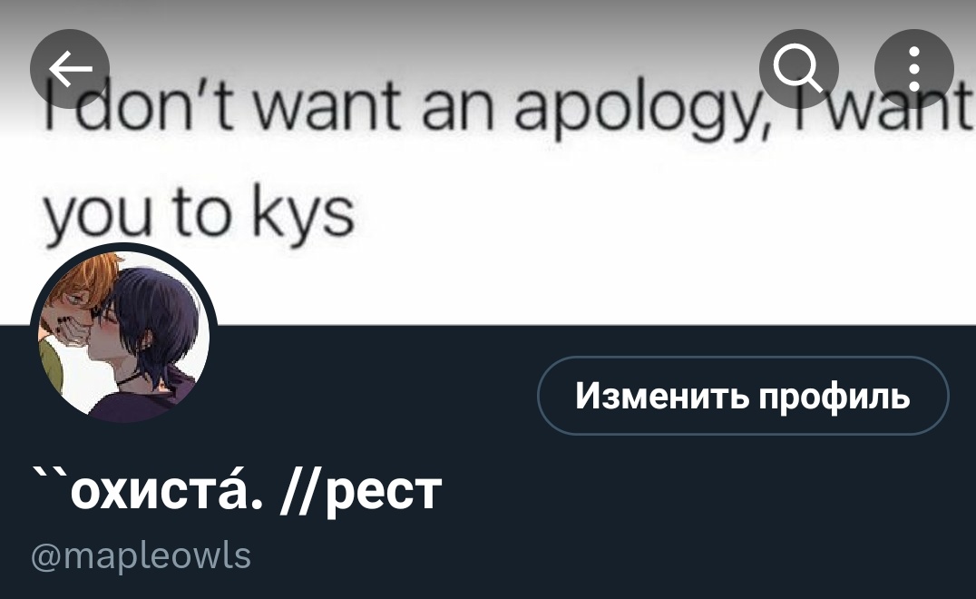 твиттер всё ещё существует для наших с роней оформ.